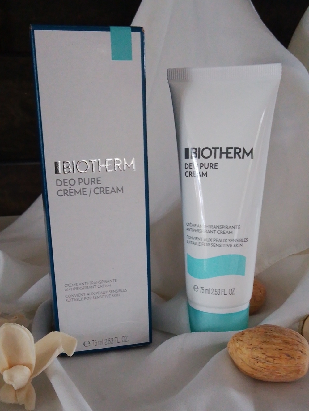 Biotherm Deo Pure Cream — White & Aqua Sensitive Skin Antiperspirant